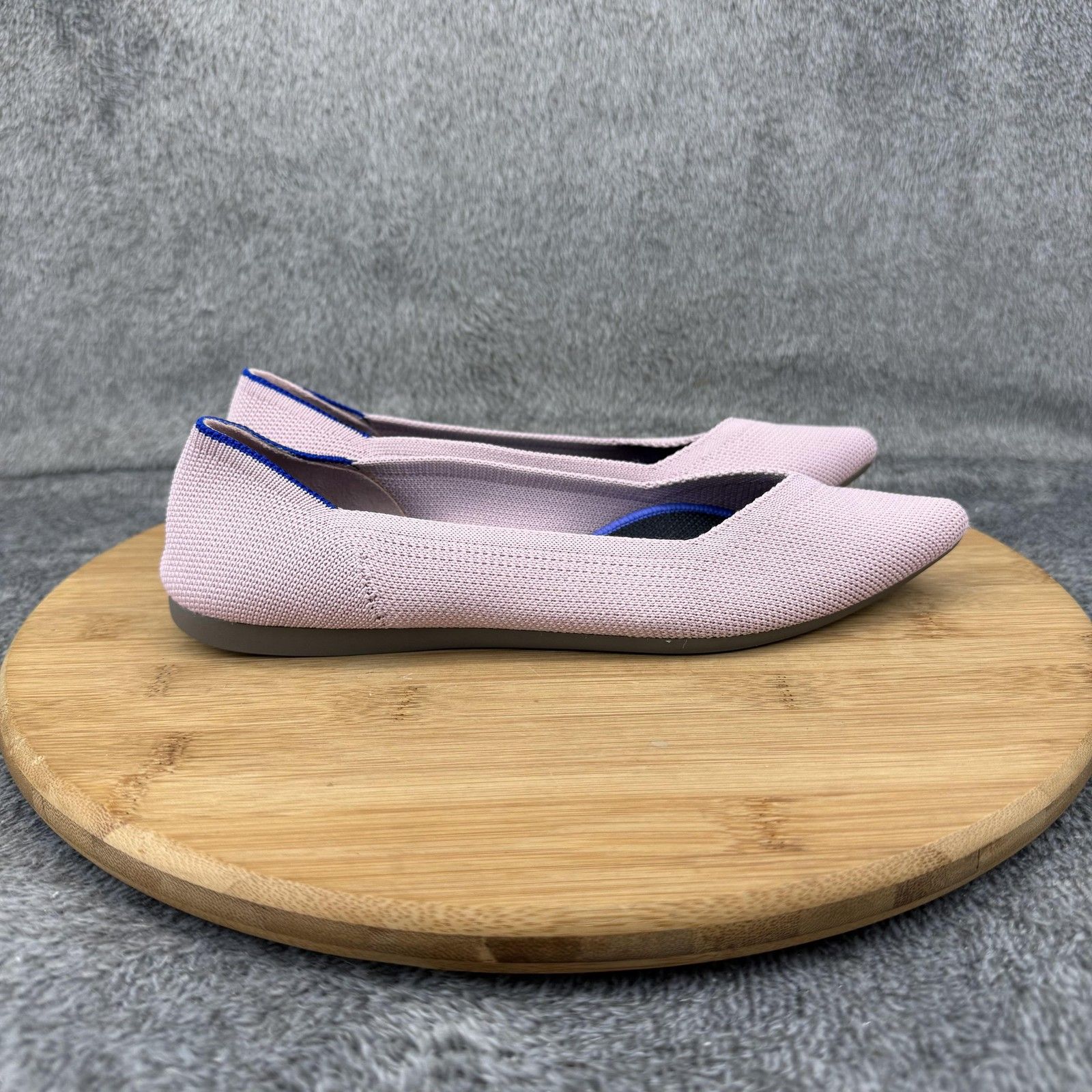 Rothy's The Point Shoes Womens Size 6.5 Pink Knit Point Flats Washable Eco